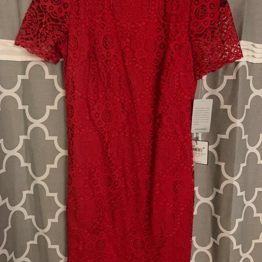 Red Laundry Shelly Segal mini dress